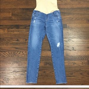 Adriano Goldschmied Distressed Maternity Jeans